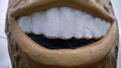 The Jimmy Carter Peanut of Plains Statue. AFP