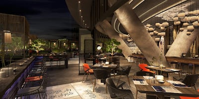 A restaurant at the new Grand Hyatt Abu Dhabi. Grand Hyatt