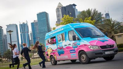Desert Chill is the UAE’s first ice-cream truck. Courtesy Desert Chill