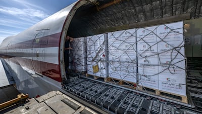 The shipment included quantities of essential food supplies. Wam