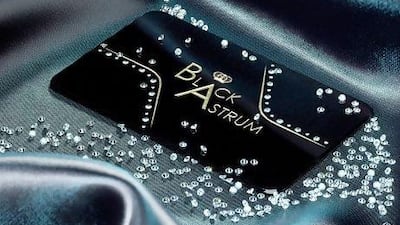 Black Astrum cards can feature Swarovski crystals. Courtesy Black Astrum