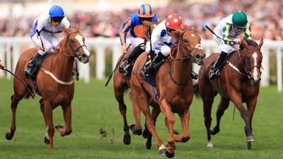 Thanks Be ridden, by jockey Hayley Turner, wins the Sandringham Stakes during day four of Royal Ascot at Ascot Racecourse. Press Association