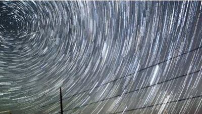 A time-lapse shot of the Perseid meteors taken near the city of Cheyenne, Wyoming, last week. Clouds made it difficult to get a shot in the UAE but other meteor showers this winter should offer better opportunities. AP Photo