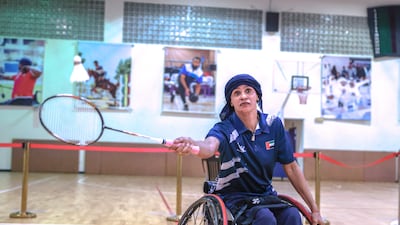 Al Rushaidi, ranked No 17 in the world, is a veteran para athlete who has won hundreds of medals. Victor Besa / The National