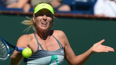 Maria Sharapova beat Lara Arruabarrena-Vecino to set up her next round match against Sara Errani.
