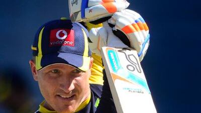 Australia cricket Brad Haddin trains in the nets. He has been named vice captain for Australia's Ashes tour.
