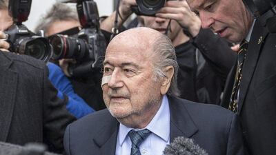 Sepp Blatter, president of Fifa since 1998, has been banned from the organisation for eight years. Patrick B Kraemer / EPA