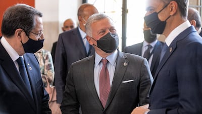 President Nicos Anastasiades meets King Abdullah II and Kyriakos Mitsotakis in Athens.