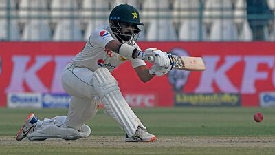Pakistan's Saud Shakeel scored 63 off 106 balls. AFP