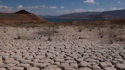 Lake Mead, the largest US reservoir, in Nevada on September 1. AFP
