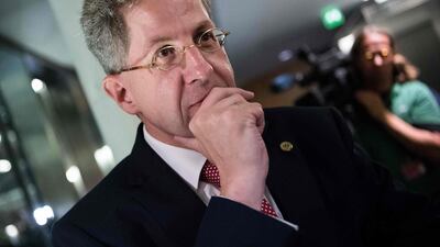 Domestic spy chief Hans-Georg Maassen has faced calls to resign over claims he supports far-right parties (AFP)