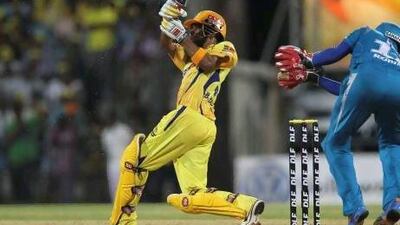 Subramaniam Badrinath, above, and Faf Du Plessis laid the foundation for Chennai's target.