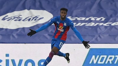 Wilfried Zaha - 7: Relieved to see flag go up when he missed one-on-one chance with Schmeichel early on and seemed a frustrated figure in first half. Poor left-footed finish over the bar just after the break when well placed and the story of his night looked set. But produced one moment of magic and was brilliant for Palace goal. Produced lovely turn and pass for Townsend down wing before continuing run into box to volley home from tight angle after return cross from winger. Getty