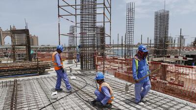 The UAE had a 42.9 per cent share of an overall construction project value of $1.24 trillion in 2014, according to figures by Meed. Antonie Robertson / The National