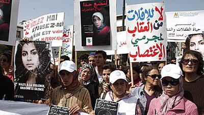 Morocco was shocked in March 2012 by the suicide of Amina Filali, 16, who was forced to marry the man who had raped her. AFP Photo