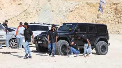 Participants getting ready to prove their off-road skills during International Off-Road Day