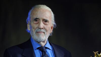 LOCARNO, SWITZERLAND - AUGUST 07: Sir Christopher Lee attends 66th Locarno Film Festival opening ceremony on August 7, 2013 in Locarno, Switzerland. (Photo by Pier Marco Tacca/Getty Images)