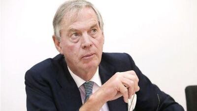 Lord Astor of Hever, a senior UK defence official, at the British consulate in Bur Dubai.