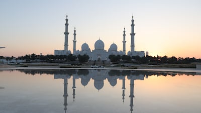 Sheikh Zayed Grand Mosque in Abu Dhabi as the nation's Muslims prepare for the start of Eid Al Fitr. EPA
