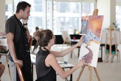 Register for the eight-week painting course with We Love Art.