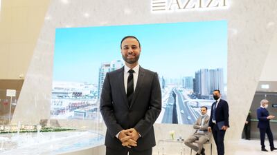Farhad Azizi, chief executive of Azizi Developments, at Cityscape Global. Pawan Singh / The National