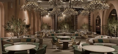 Amassi is a couture-inspired Ramadan tent designed by Moroccan-French designer Selma Benomar. Photo: One&Only One Za'abeel