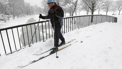 Residents in Boston and New York have been warned that a blizzard is headed to the US northeast and could dump up to 90cm of snow in the next two days. Michael Dwyer/AP Photo