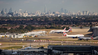 Airlines and passengers using Heathrow Airport face higher charges to fund the early costs of the airport's expansion plans. Getty Images