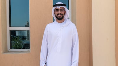 Voter Rashid Mohammed at Sharjah polling station. Antonie Robertson / The National