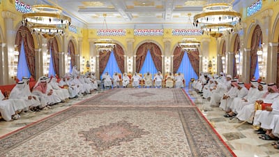 An iftar banquet was served for visiting dignitaries
