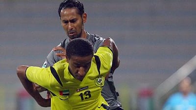 The Kalba team, in the yellow kit, managed to keep the Al Dhafra side behind them at the end with a 3-2 win in the President's Cup.