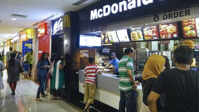 Brands including McDonald’s, Starbucks and Domino’s have rapidly multiplied across India in recent years. Subhash Sharma for The National