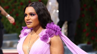 Actress Mindy Kaling arrives at the Met Gala at the Metropolitan Museum of Art in New York. Reuters