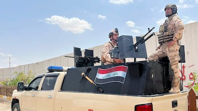 Iraq's military launched an offensive in Sinjar district on Sunday to remove a Yazidi militia. AP