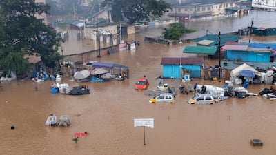 The UAE is supporting relief efforts in Ghana after 45 people were killed during severe flooding. EPA