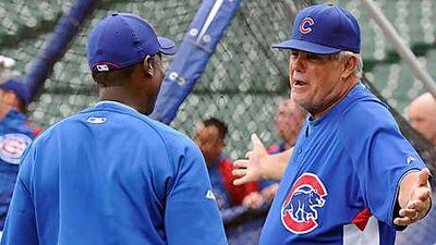 Lou Piniella, right, the Chicago Cubs coach, has announced he will be leaving the club at the end of the season but added he was open to offers to remain in the game in a consulting capacity.