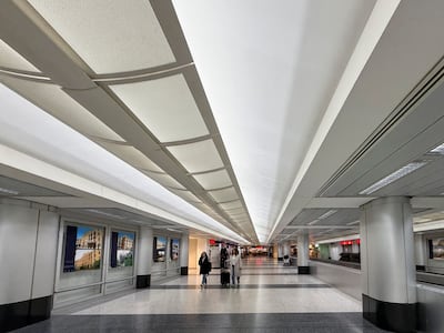 People walk through the terminal at Beirut-Rafic Hariri International Airport. Reuters