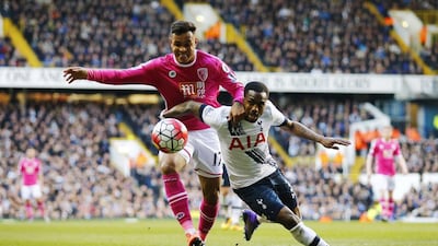 Tottenham’s Danny Rose and Bournemouth’s Joshua King. Reuters / Darren Staples