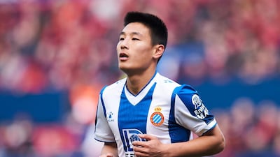 Wu Lei of Espanyol has tested positive for the coronavirus. Getty