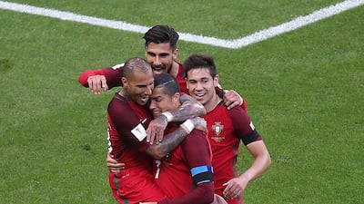 Portugal's Ricardo Quaresma Cristiano Ronaldo. AFP