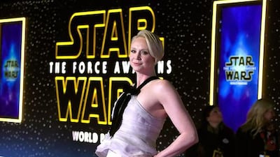 Gwendoline Christie at the premiere of Star Wars: The Force Awakens. Getty Images / AFP