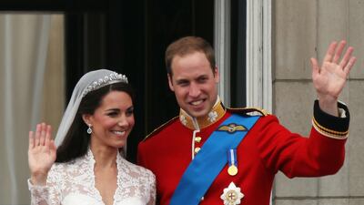 April 29, 2011: The Queen's oldest grandchild Prince William, Duke of Cambridge and Catherine, Duchess of Cambridge marry. Getty