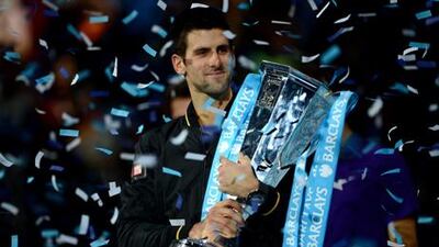 ATP World Tour Finals 2012 winner Novak Djokovic