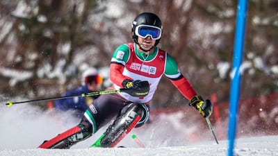 UAE skier Alex Astridge learnt the sport at Ski Dubai. Photo: FIS