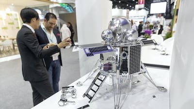 The ISpace Lunar landing model.