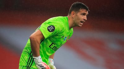 ARSENAL RATINGS: Emiliano Martinez - 7: Conceded his first goal since replacing the injured Bernd Leno. EPA