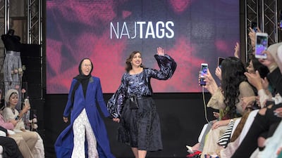 The #Markamarie x Naj Tags designers. Photo: Leslie Pableo for The National
