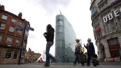 Urbis Exhibition Centre on Deansgate, central Manchester, in 2008. It is now the home of the National Football Museum. Getty Images