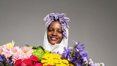 Pangaia's Puffer Coat is filled with flower petals. Courtesy Pangaia