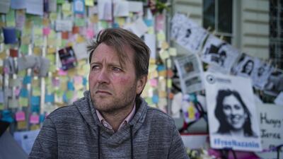 Richard Ratcliffe, the husband of Nazanin Zaghari-Ratcliffe, staged a hunger strike outside the Iranian embassy in London three months ago. Getty Images